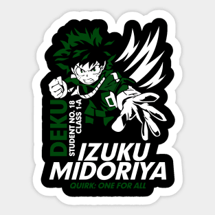 Deku – One for All’s Ultimate Wielder Sticker